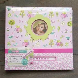 Baby girl, pink scrapbooking album